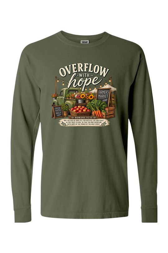 Overflow with Hope - LS T-shirt