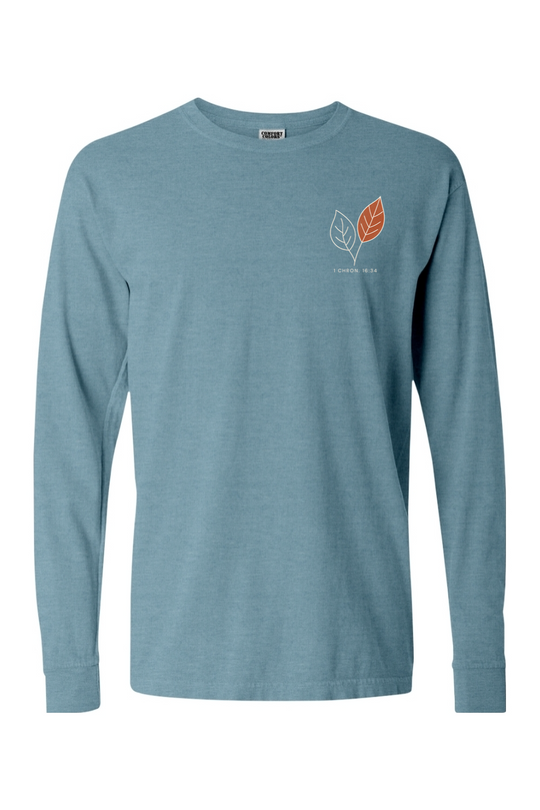 Grateful in Every Season - Simple Leaf - LS T-shirt