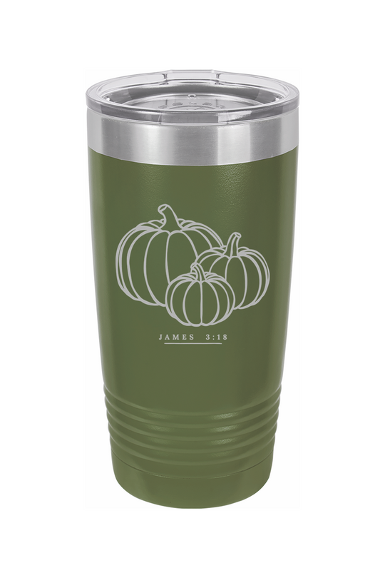 James 3:18 - 3 Pumpkin Tumbler