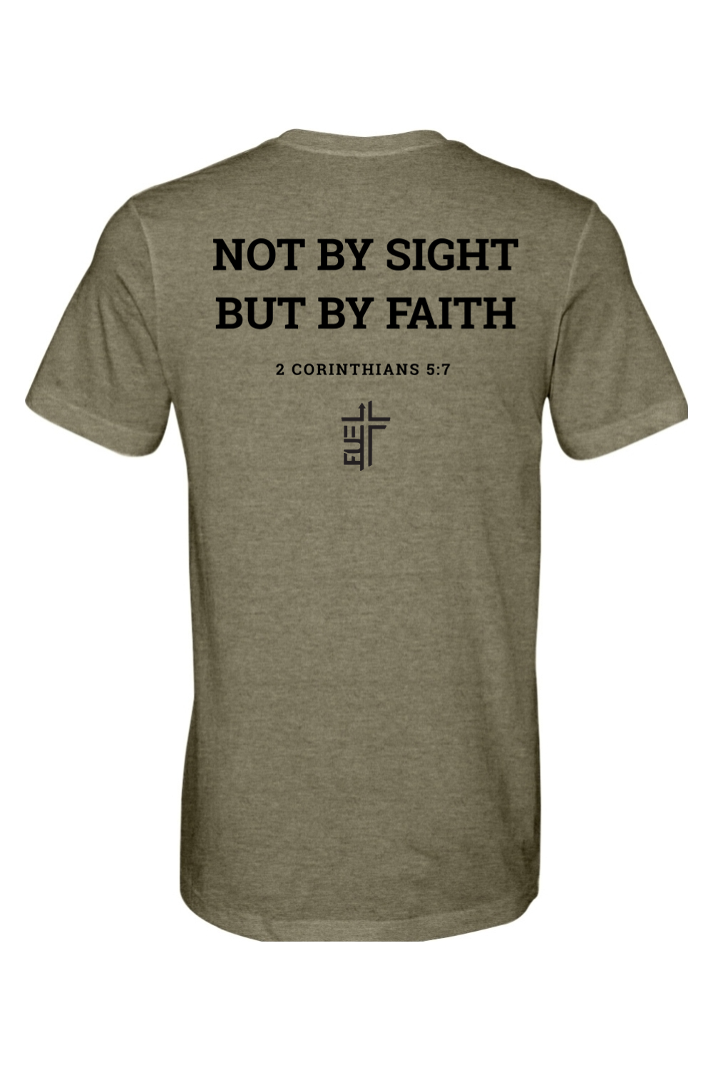 Not By Sight, But By Faith - CVC Heathered Jersey Tee