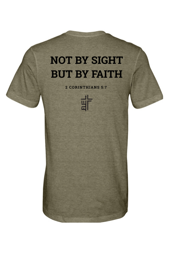 Not By Sight, But By Faith - CVC Heathered Jersey Tee