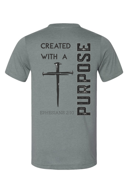 Created with Purpose – Three Nails Jersey Tee