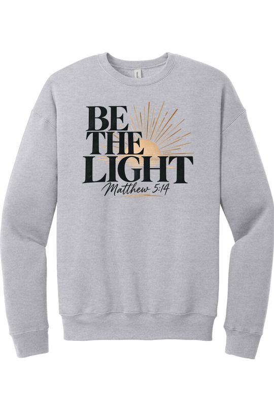 Be The Light Drop Shoulder Crewneck Sweatshirt