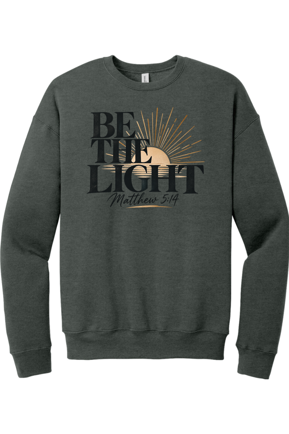 Be The Light Drop Shoulder Crewneck Sweatshirt