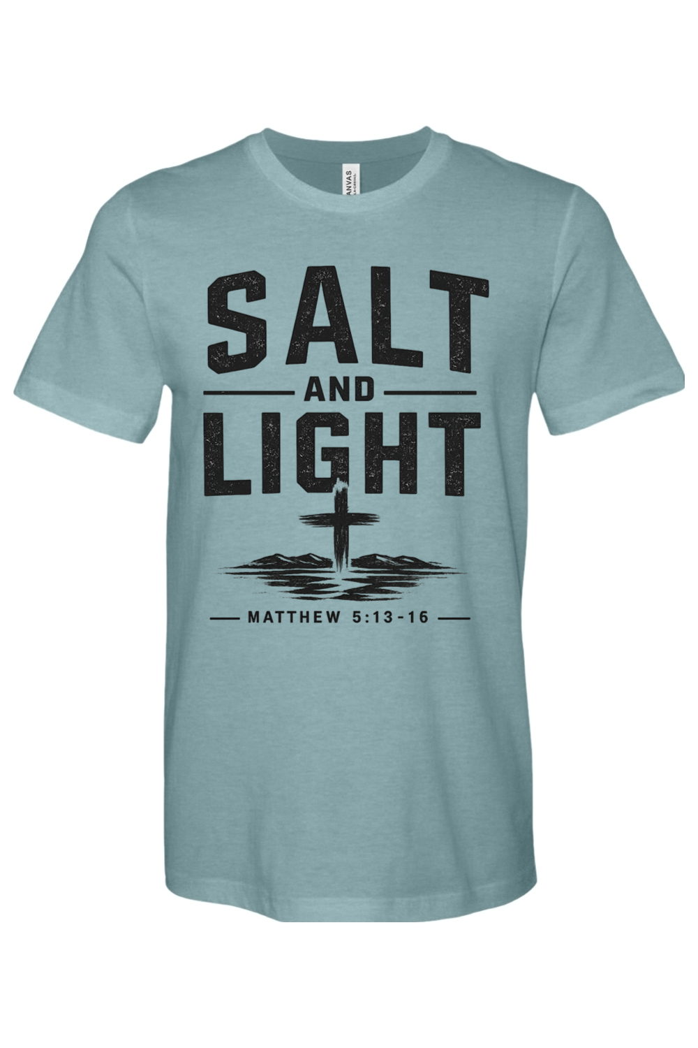 Salt n Light - CVC Heathered Jersey Tee
