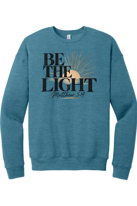 Be The Light Drop Shoulder Crewneck Sweatshirt