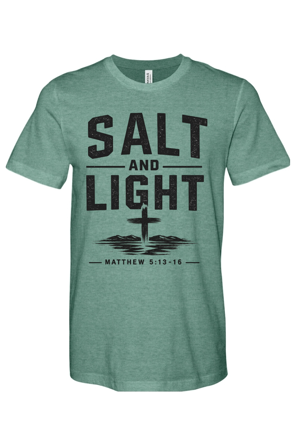 Salt n Light - CVC Heathered Jersey Tee