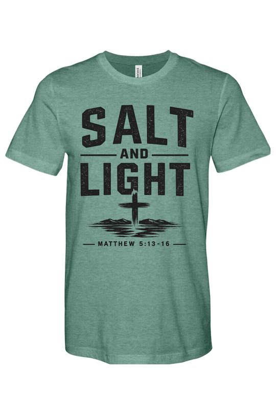 Salt n Light - CVC Heathered Jersey Tee