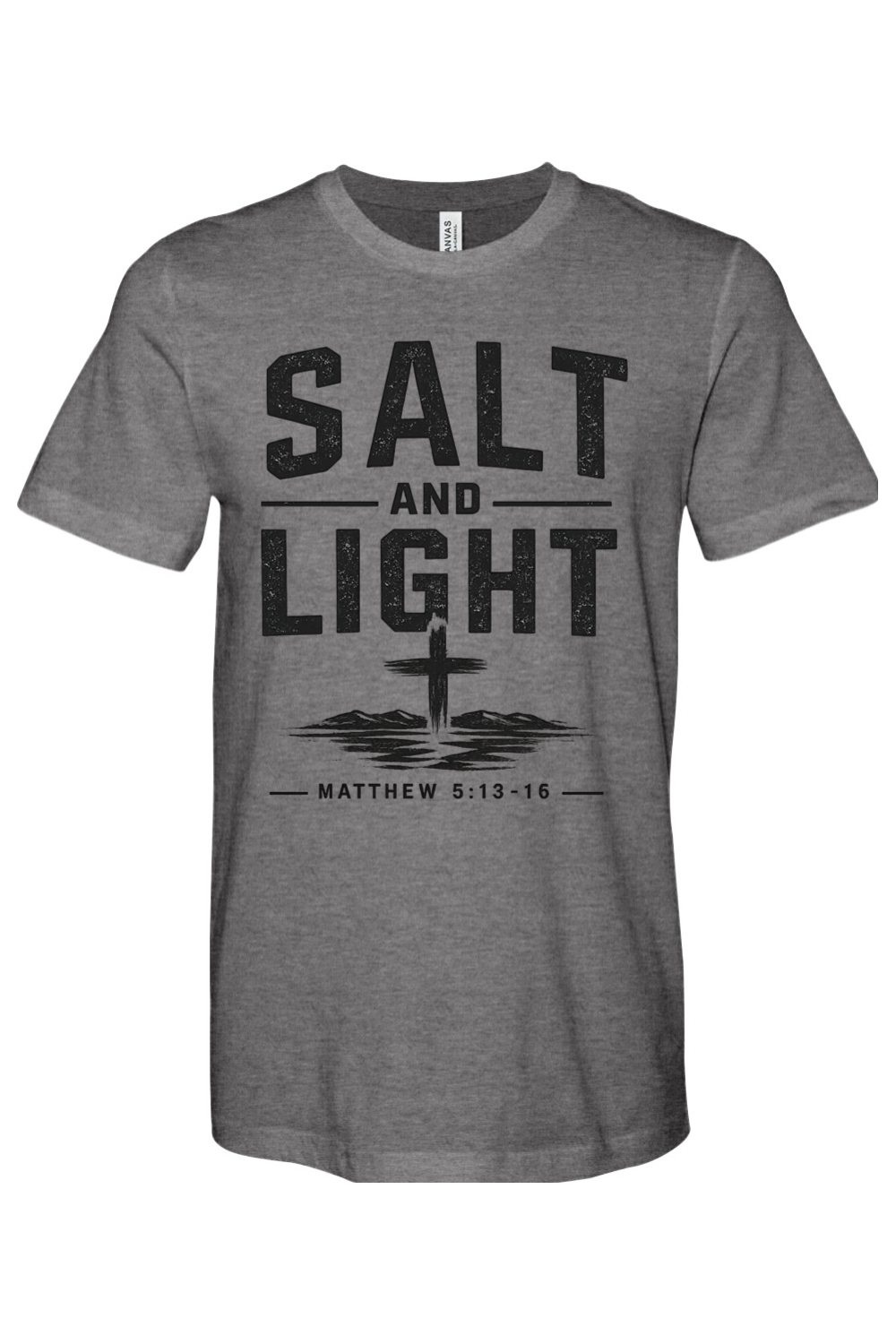 Salt n Light - CVC Heathered Jersey Tee
