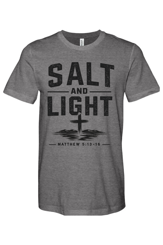 Salt n Light - CVC Heathered Jersey Tee