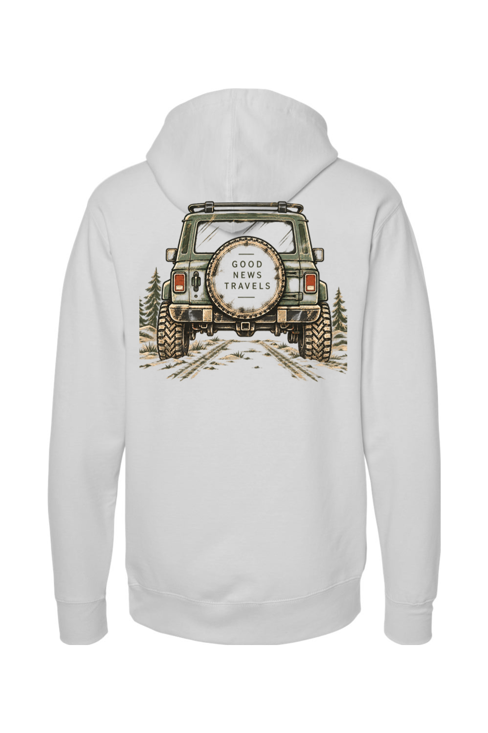 Good News Travels Independent Trading Co. Midweight Hooded Sweatshirt