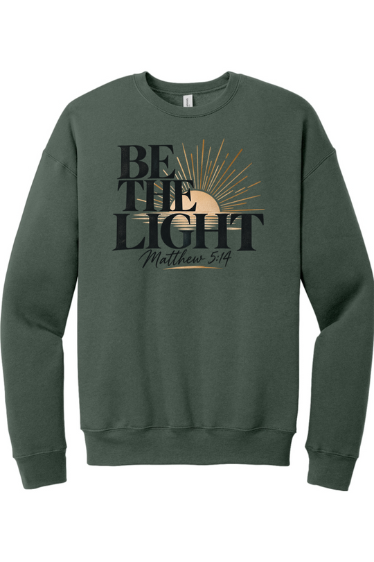 Be The Light Drop Shoulder Crewneck Sweatshirt