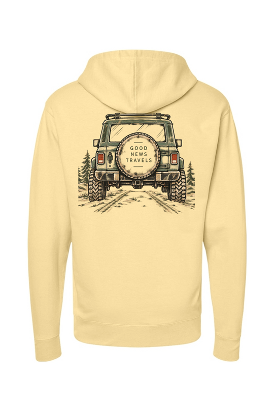 Good News Travels Independent Trading Co. Midweight Hooded Sweatshirt