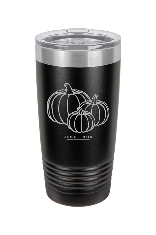 James 3:18 - 3 Pumpkin Tumbler
