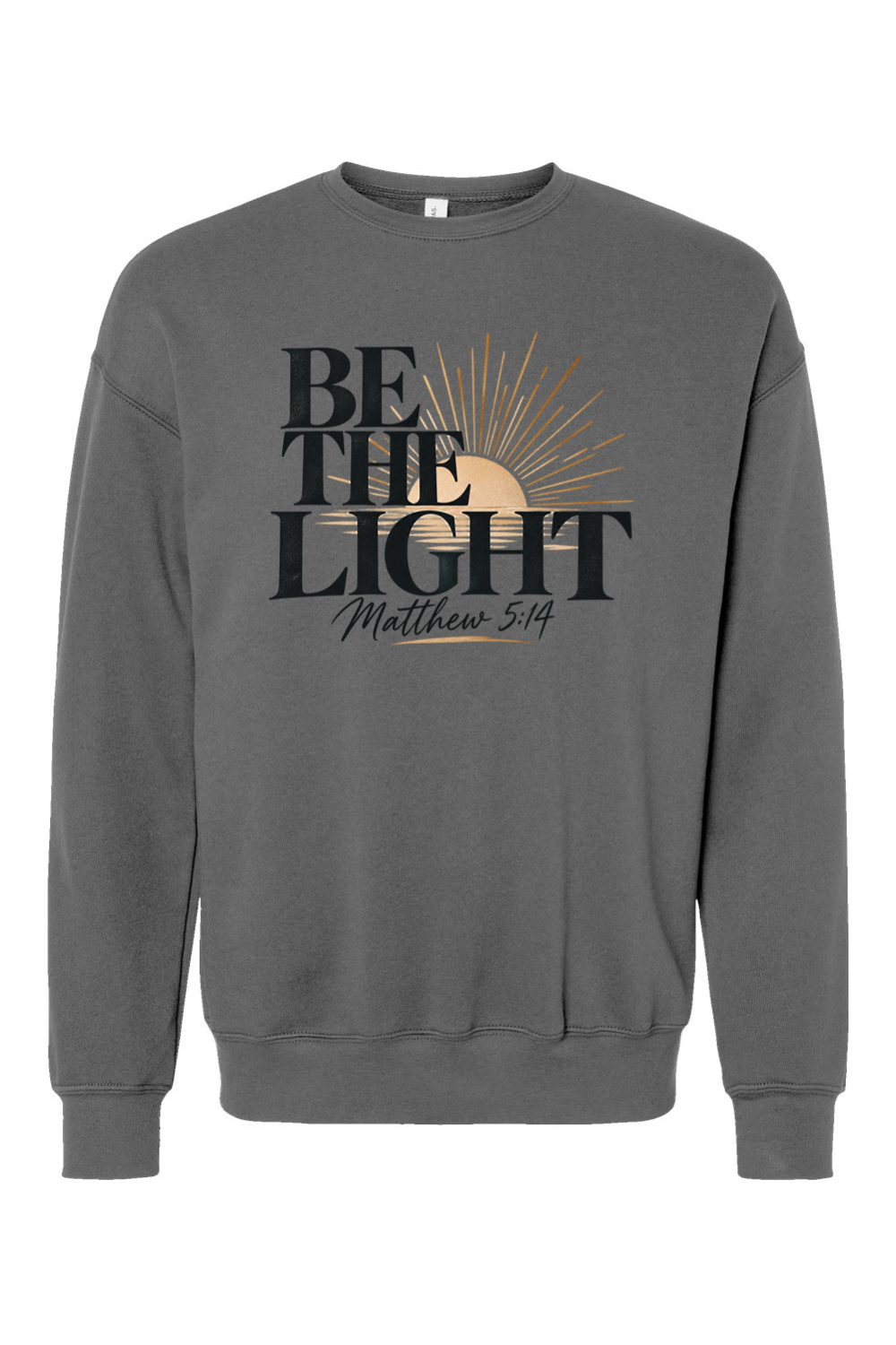 Be The Light Drop Shoulder Crewneck Sweatshirt