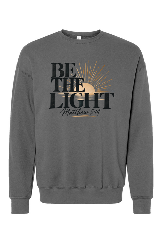 Be The Light Drop Shoulder Crewneck Sweatshirt