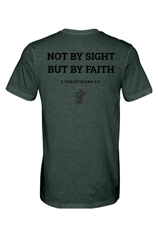 Not By Sight, But By Faith - CVC Heathered Jersey Tee