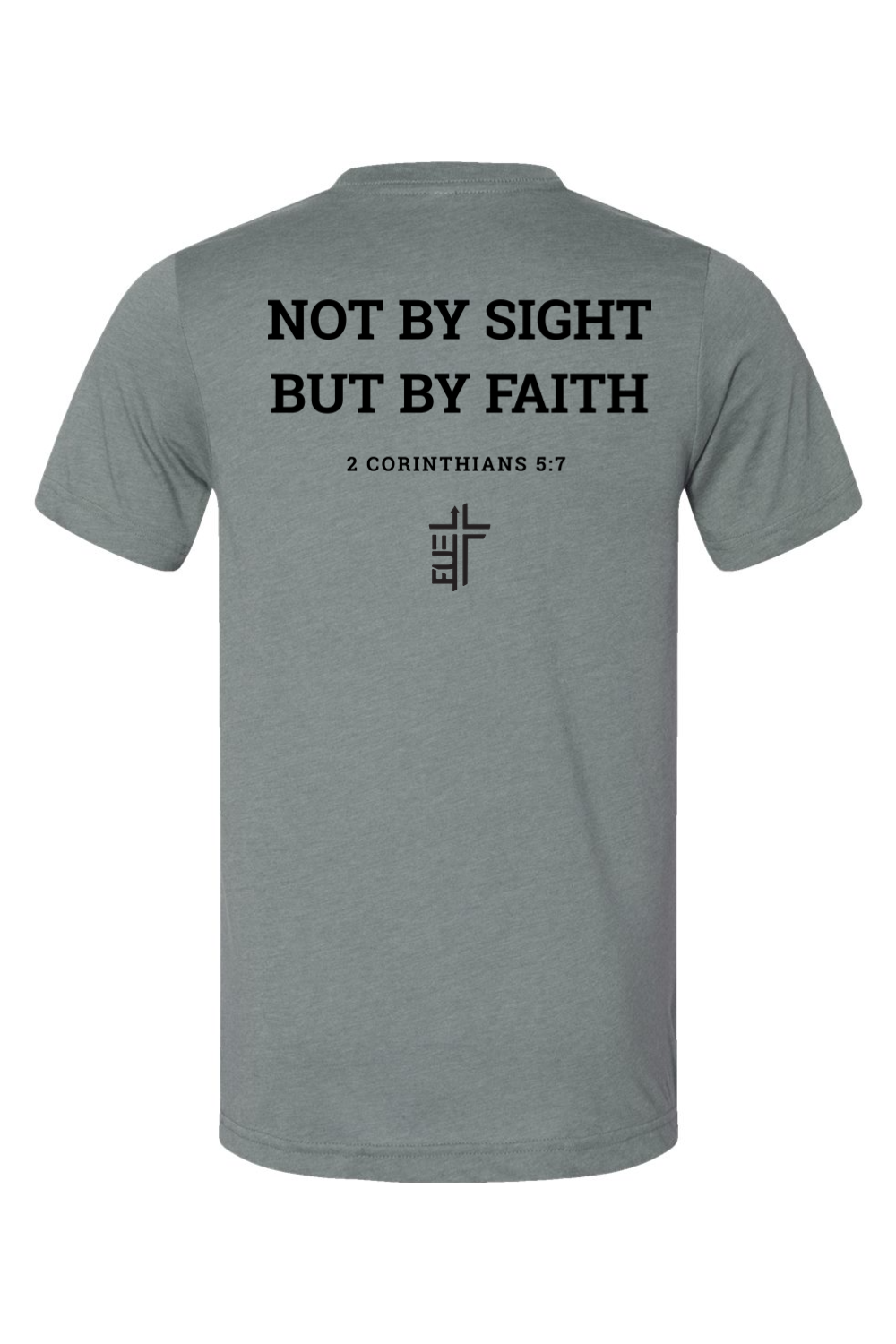 Not By Sight, But By Faith - CVC Heathered Jersey Tee