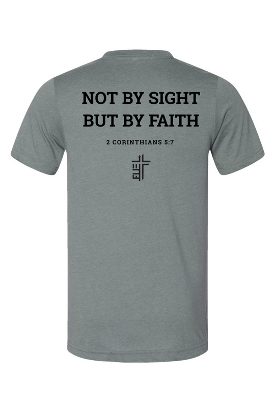 Not By Sight, But By Faith - CVC Heathered Jersey Tee