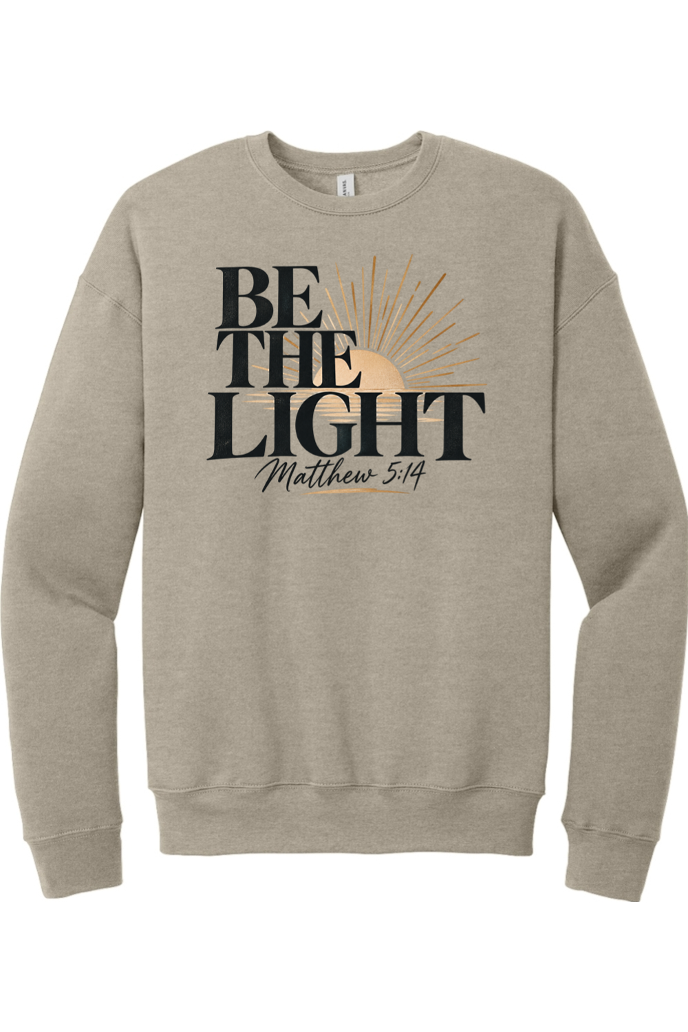 Be The Light Drop Shoulder Crewneck Sweatshirt