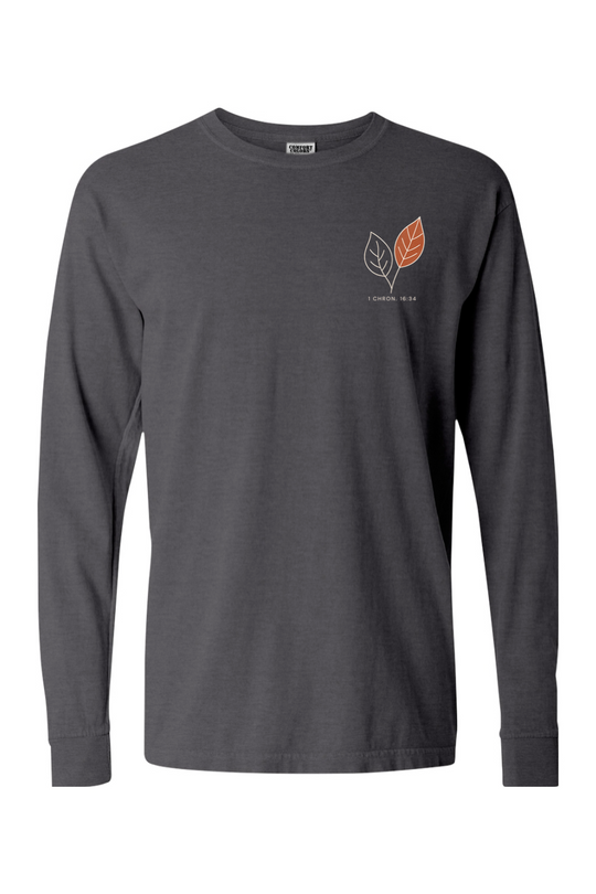 Grateful in Every Season - Simple Leaf - LS T-shirt