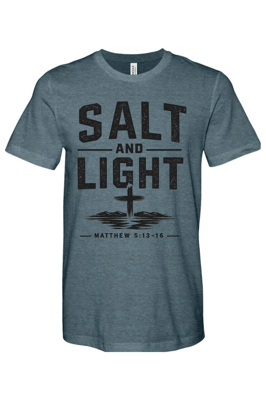 Salt n Light - CVC Heathered Jersey Tee