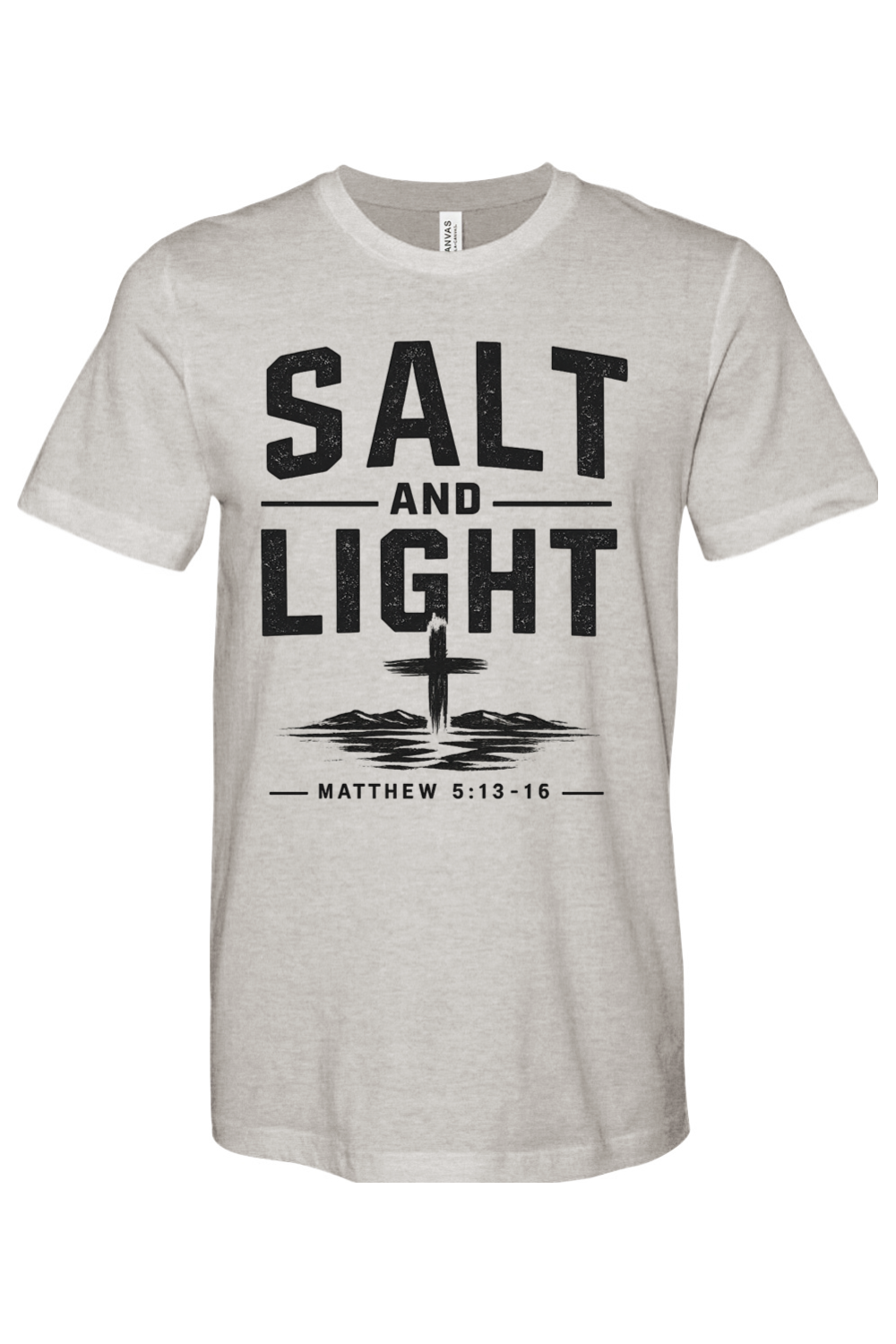 Salt n Light - CVC Heathered Jersey Tee