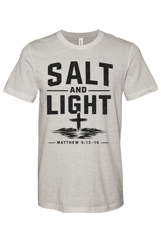 Salt n Light - CVC Heathered Jersey Tee