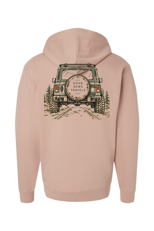 Good News Travels Independent Trading Co. Midweight Hooded Sweatshirt