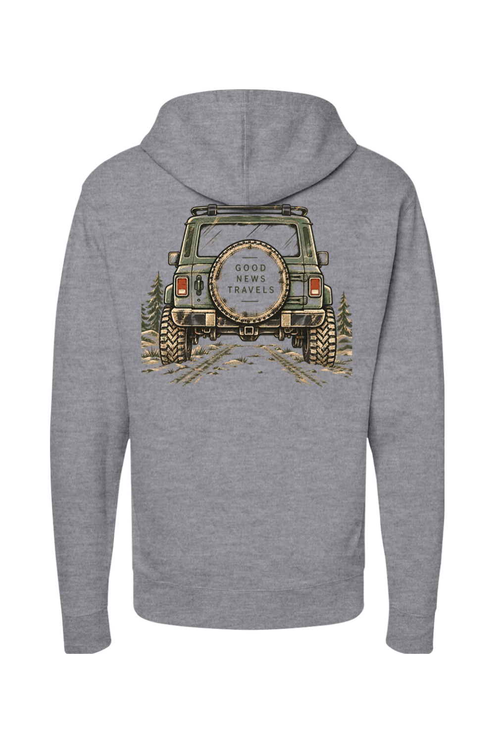 Good News Travels Independent Trading Co. Midweight Hooded Sweatshirt