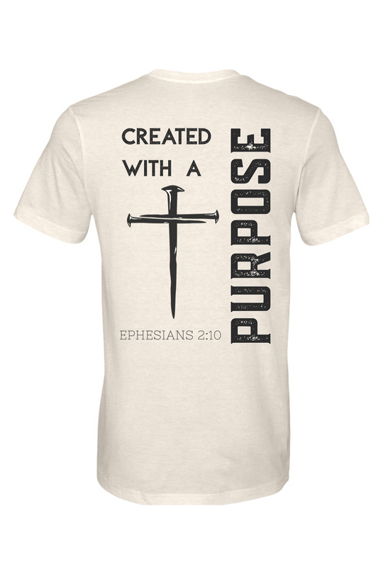 Created with Purpose – Three Nails Jersey Tee