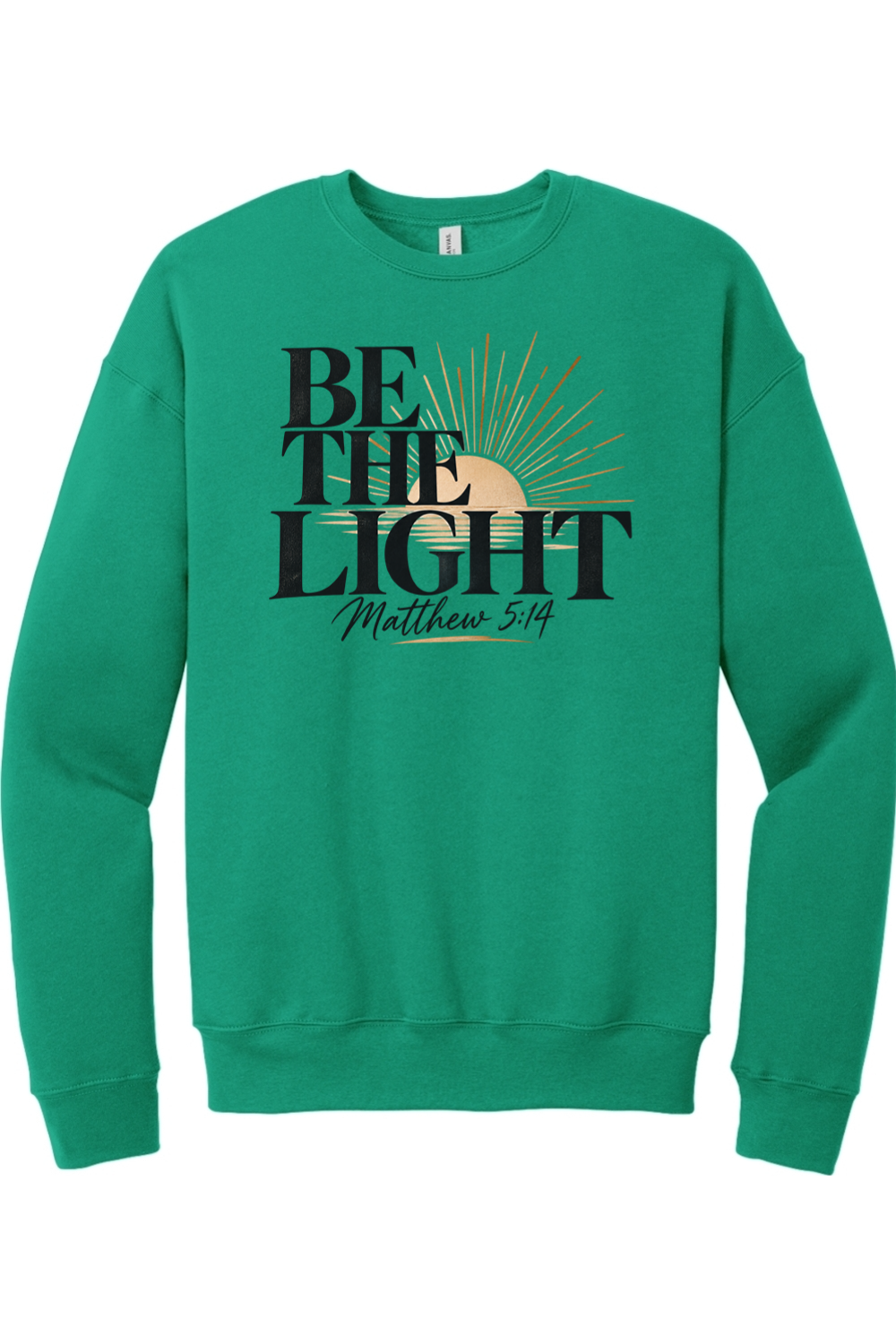 Be The Light Drop Shoulder Crewneck Sweatshirt