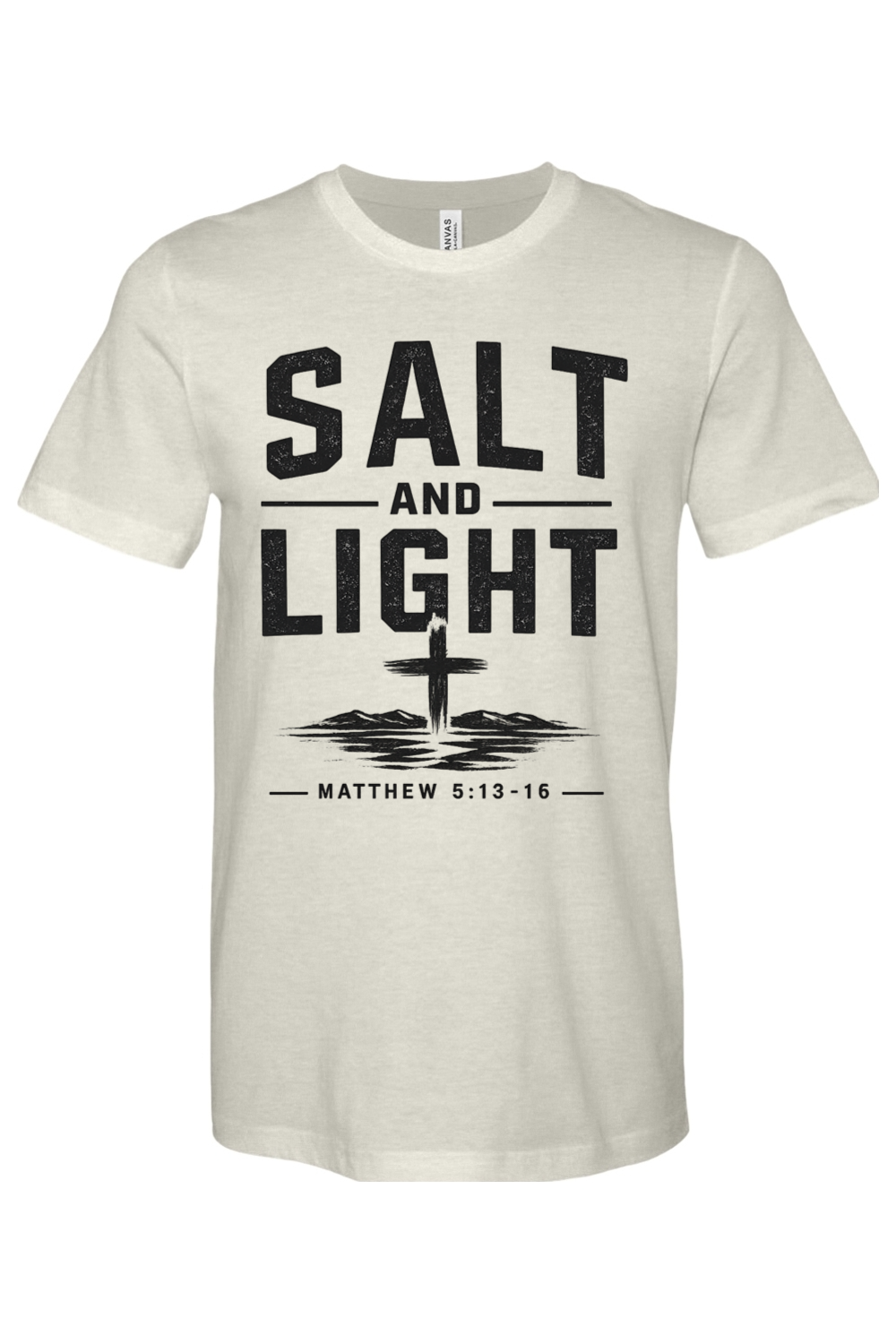 Salt n Light - CVC Heathered Jersey Tee