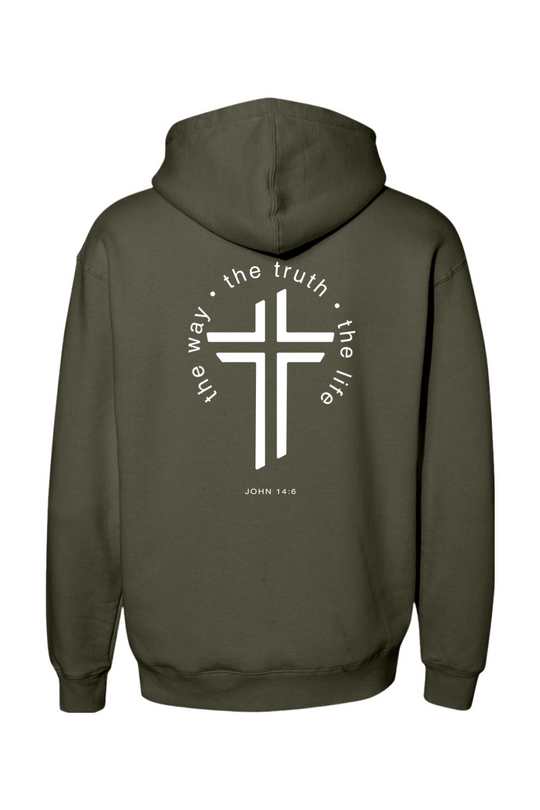 The Way, The Truth, The Life - Heavyweight Hooded Sweatshirt