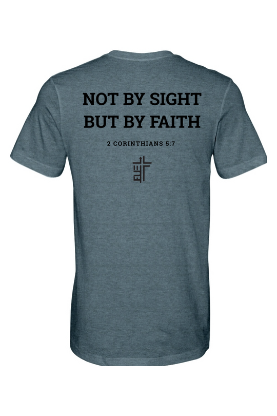 Not By Sight, But By Faith - CVC Heathered Jersey Tee