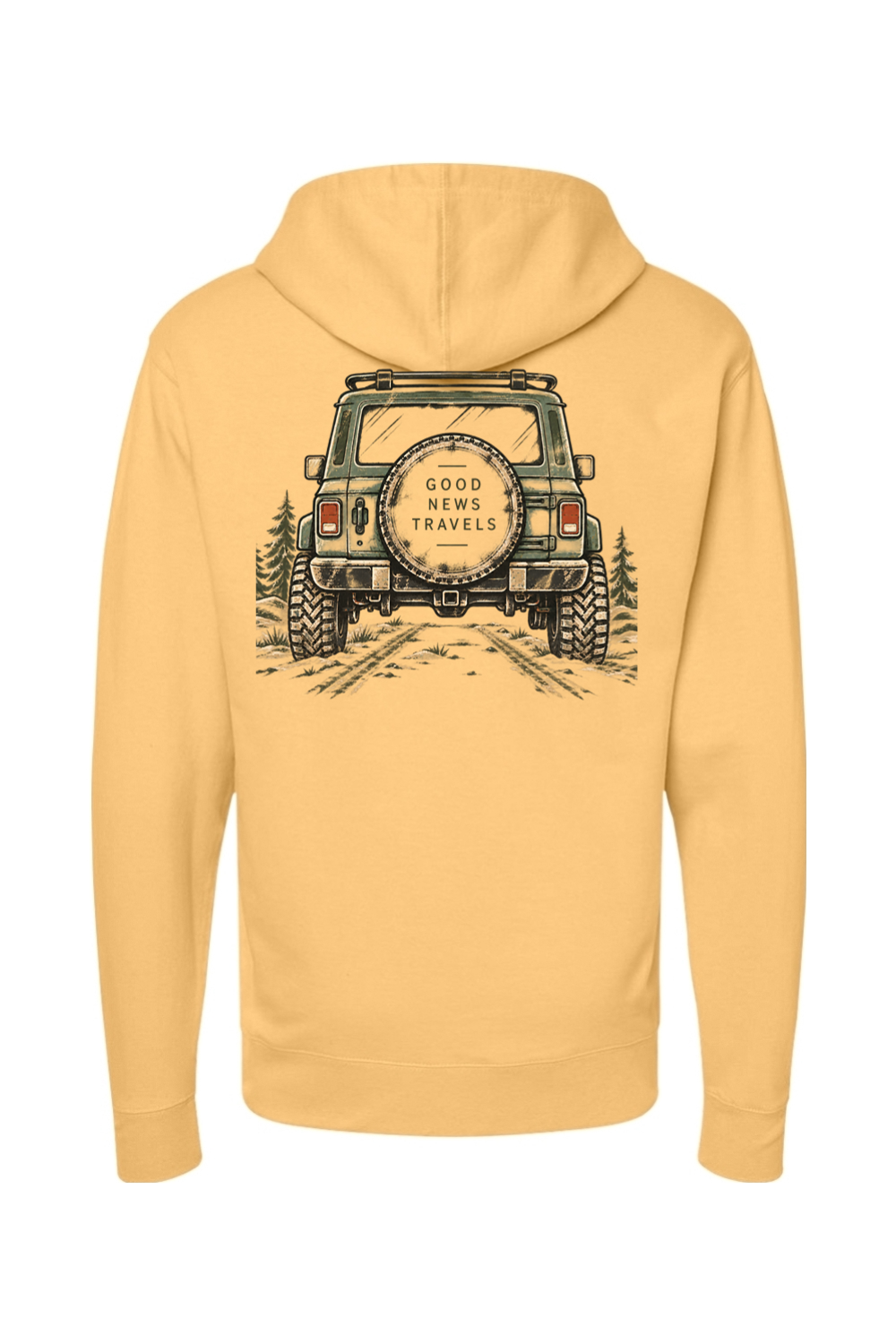 Good News Travels Independent Trading Co. Midweight Hooded Sweatshirt
