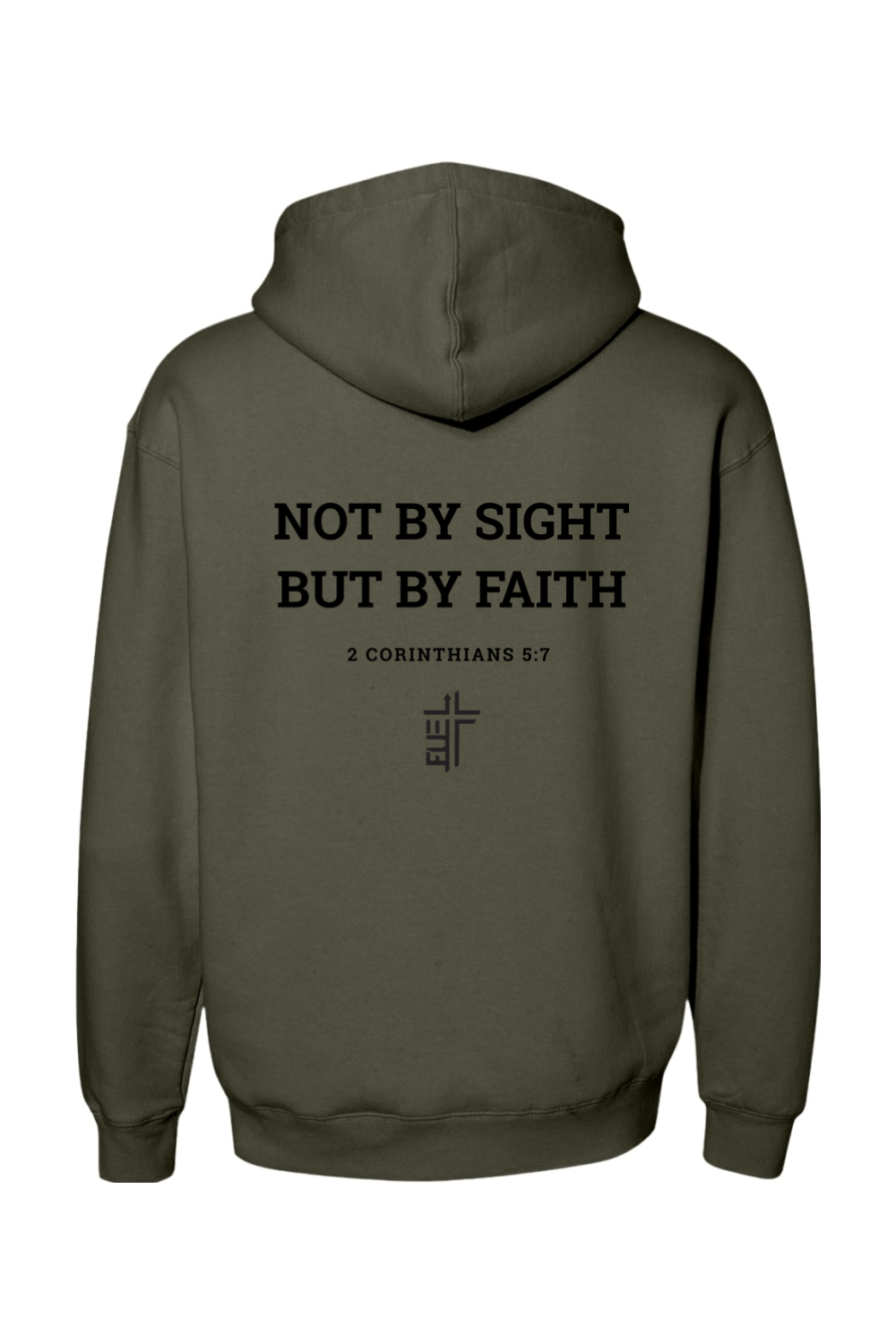 Not By Sight, But By Faith Heavyweight Hooded Sweatshirt