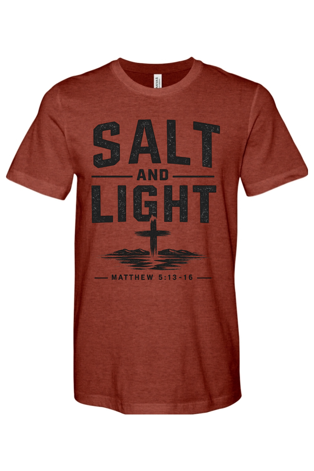 Salt n Light - CVC Heathered Jersey Tee