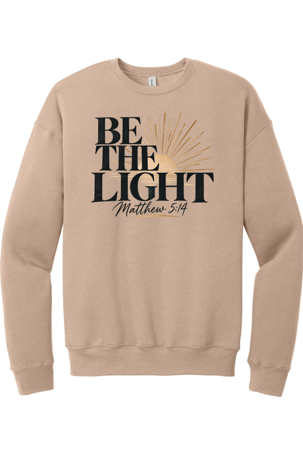 Be The Light Drop Shoulder Crewneck Sweatshirt
