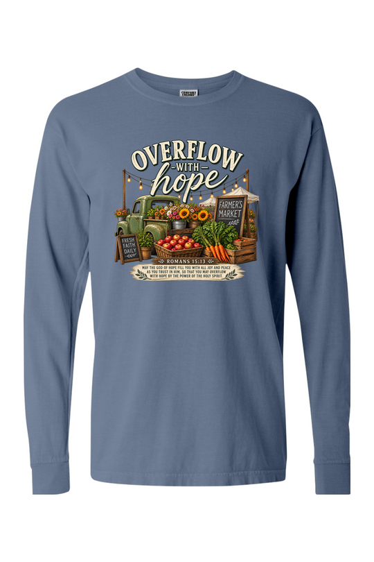 Overflow with Hope - LS T-shirt