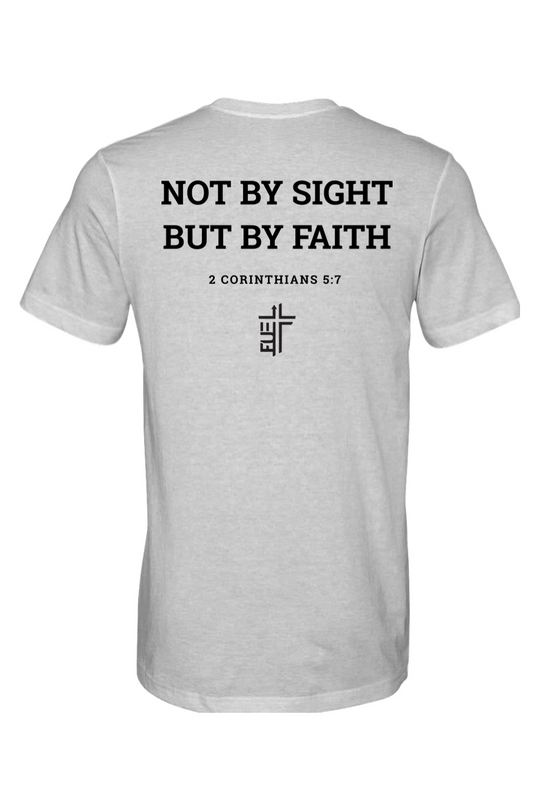 Not By Sight, But By Faith - CVC Heathered Jersey Tee