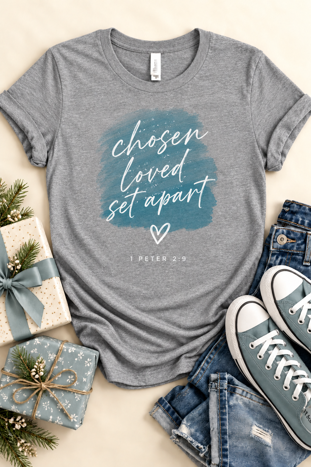 Chosen Loved Set Apart - blue - T-shirt