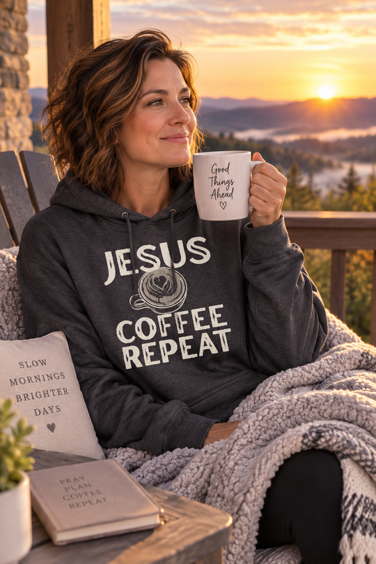 Jesus Coffee Repeat - Hoodie